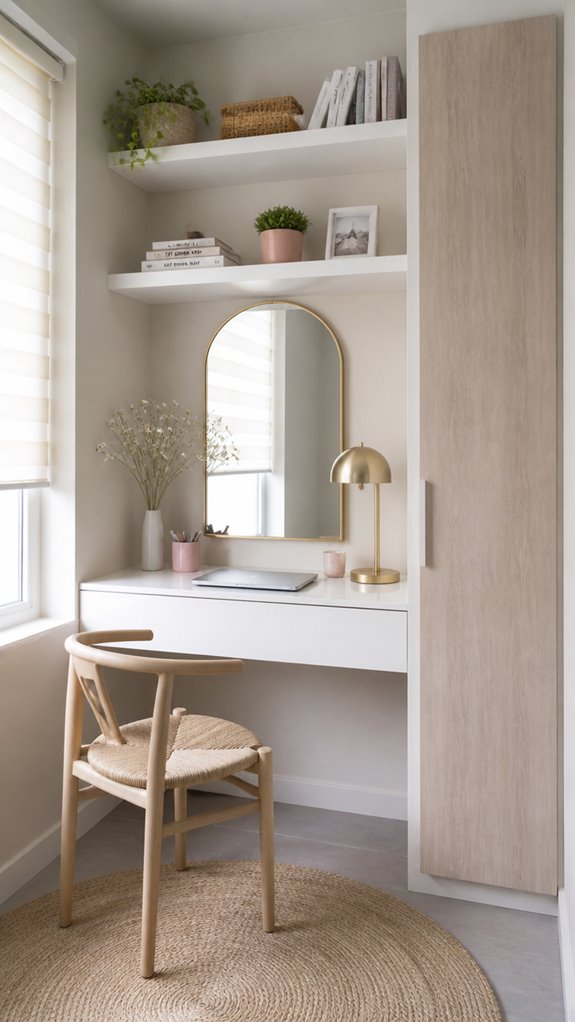 bright airy minimal office
