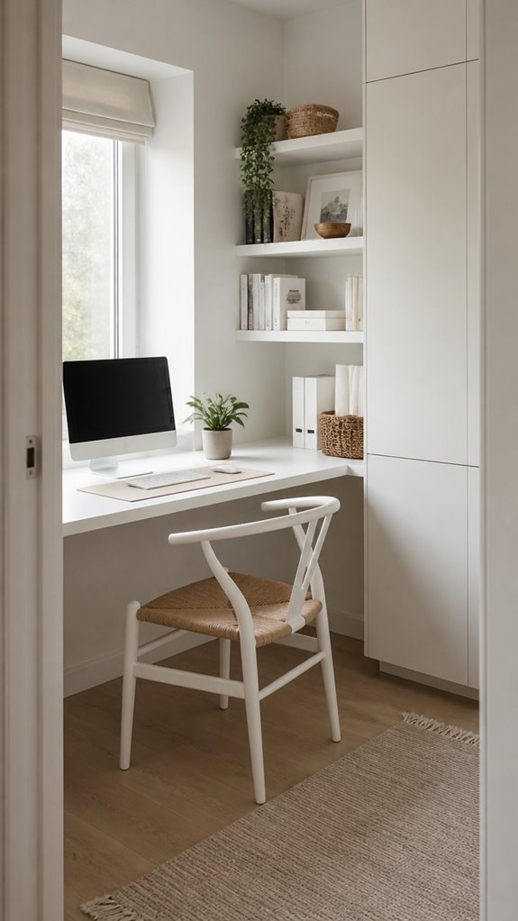bright spacious clutter free workspace