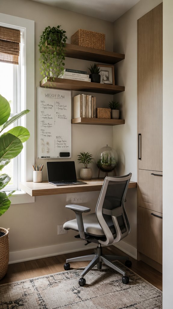 calm cozy focused workspace