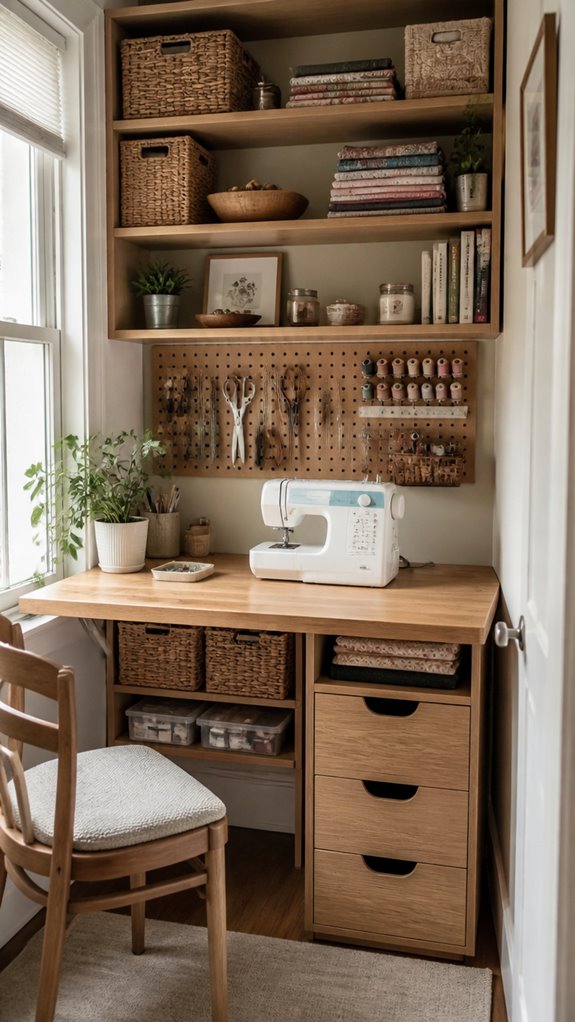 efficient small sewing organization