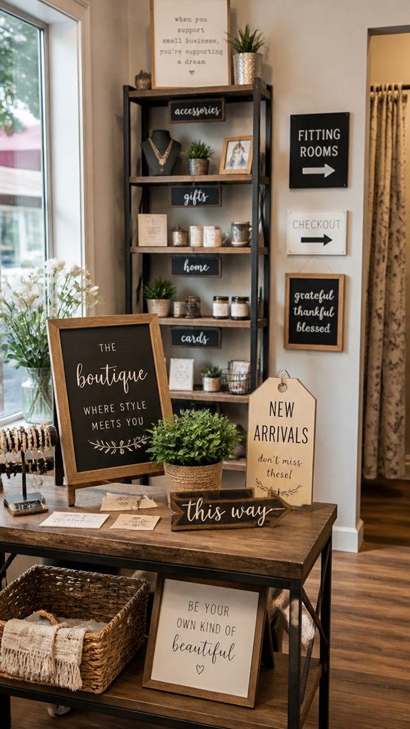 guide customers with signage
