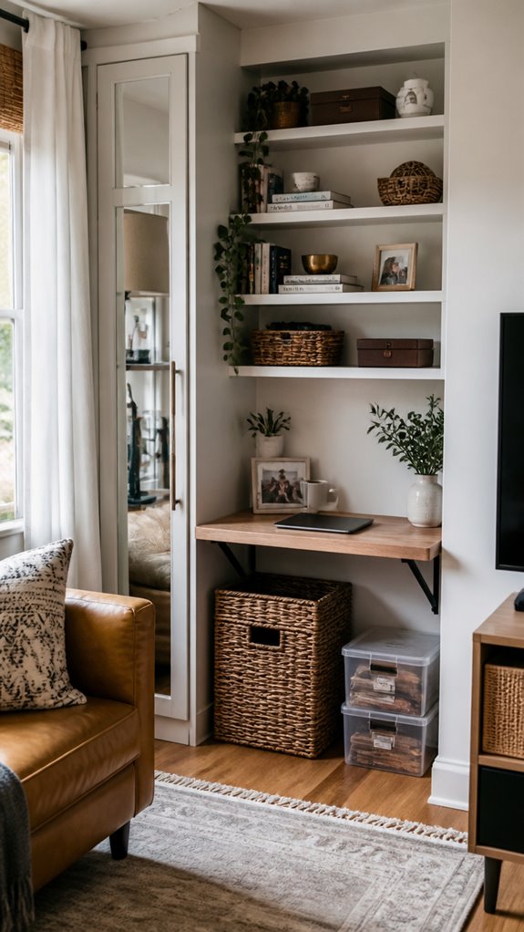 hidden corner storage solutions