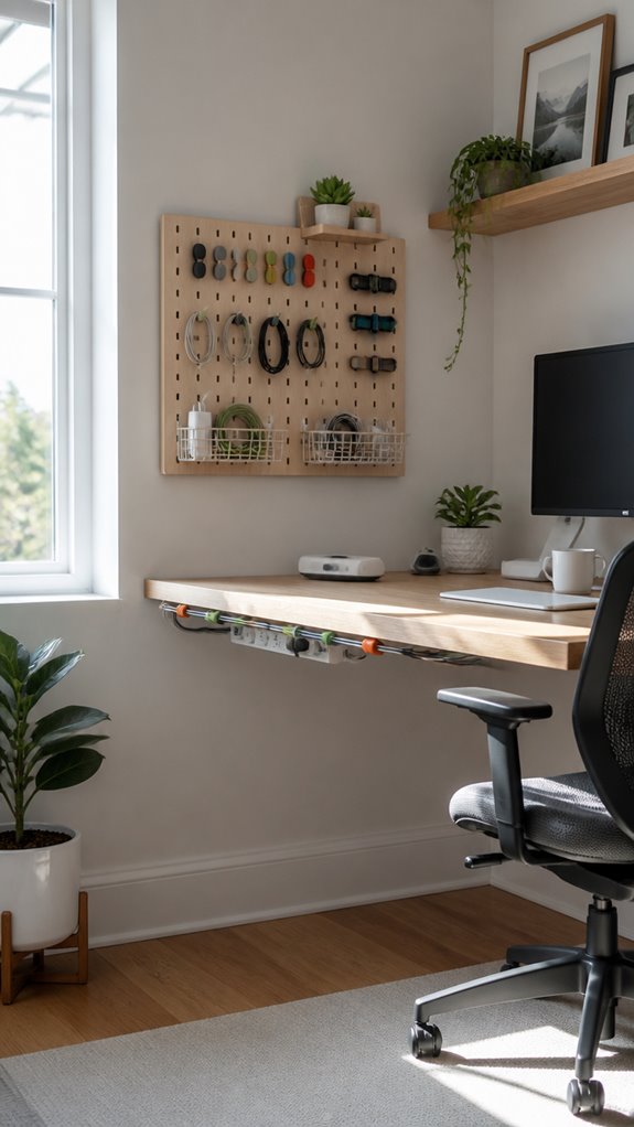 keep cables neatly organized