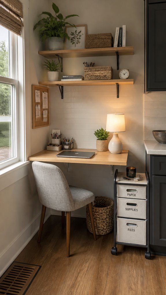 kitchen office space makeover