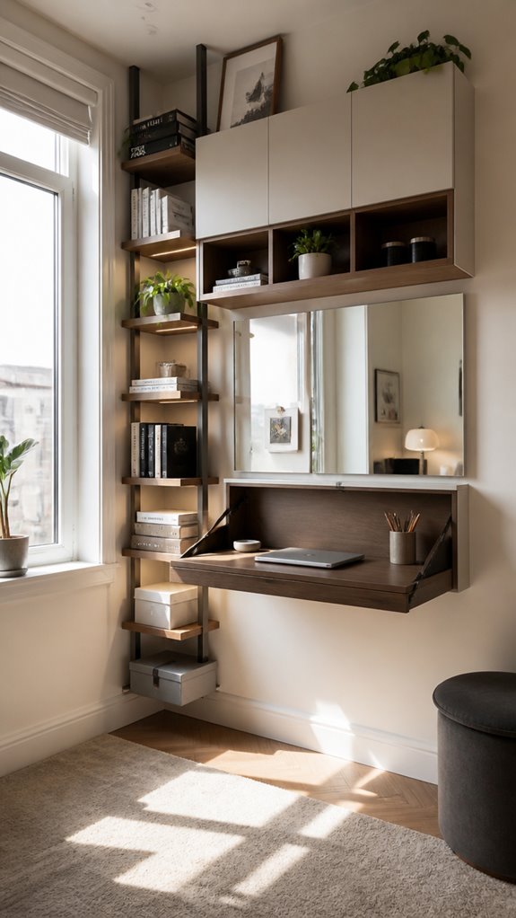 maximize space with shelving