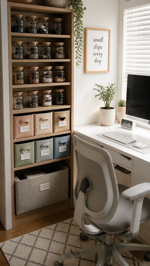 organize small office supplies