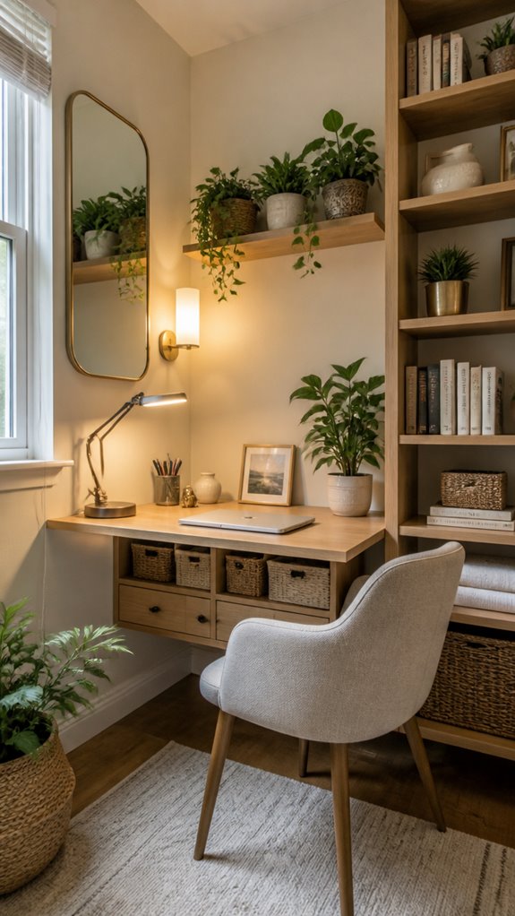 plants and soft lighting