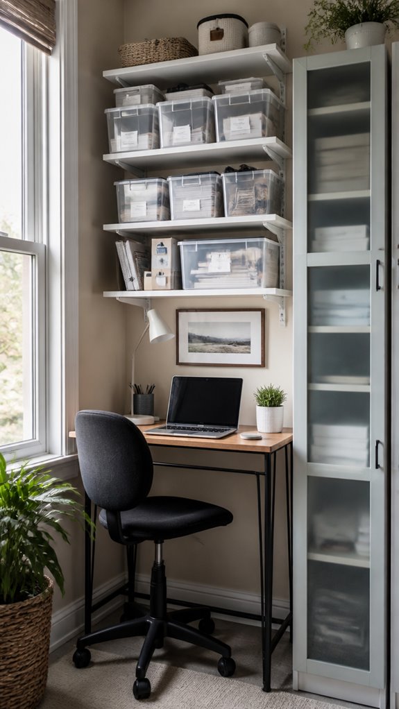 see through space saving storage
