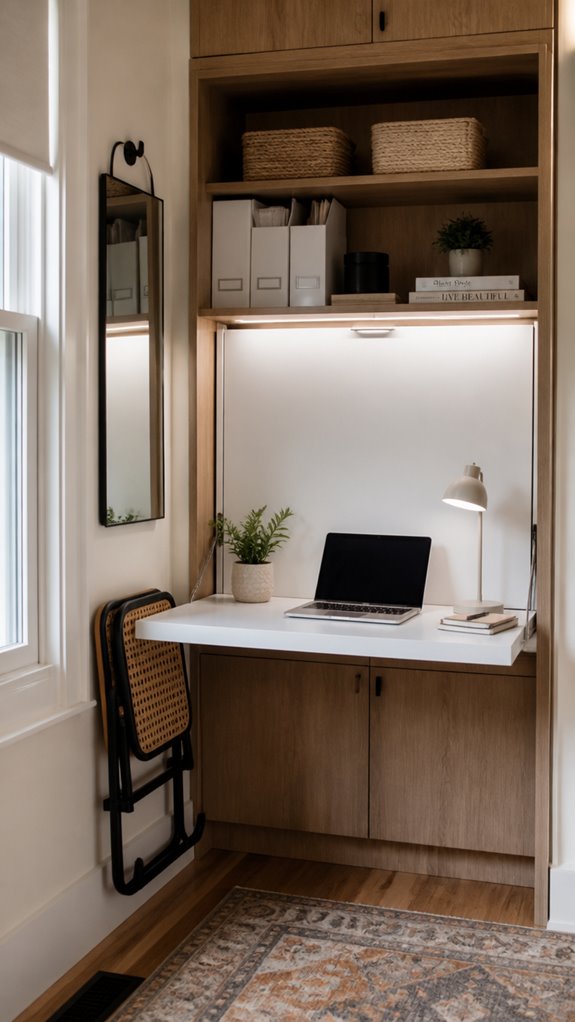 space saving wall mounted desks