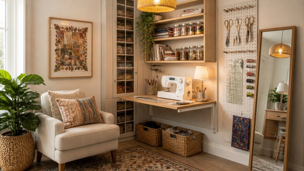 tiny sewing room solutions
