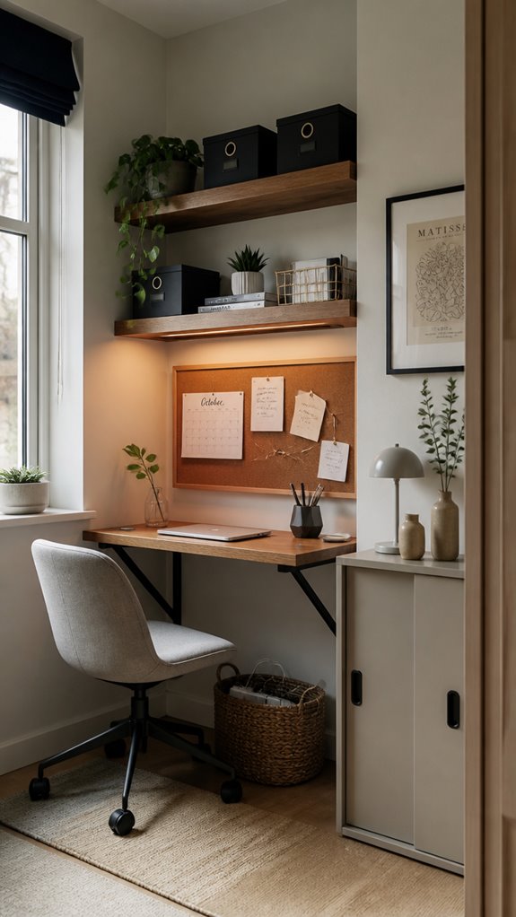 vertical storage and tidy spaces
