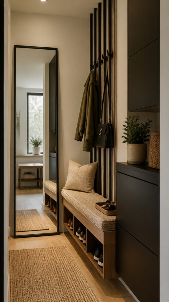 welcoming bright clutter free entry