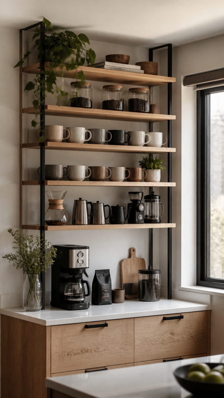 accessible organized coffee space