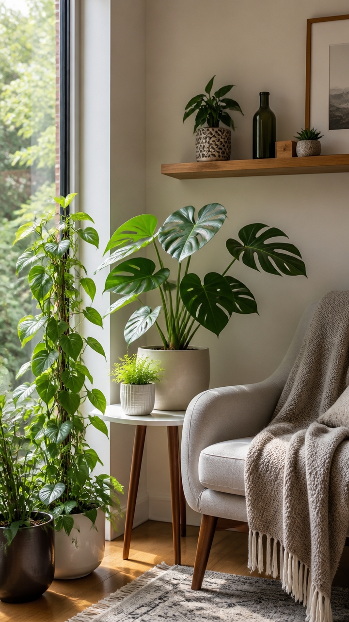 add greenery with indoor plants