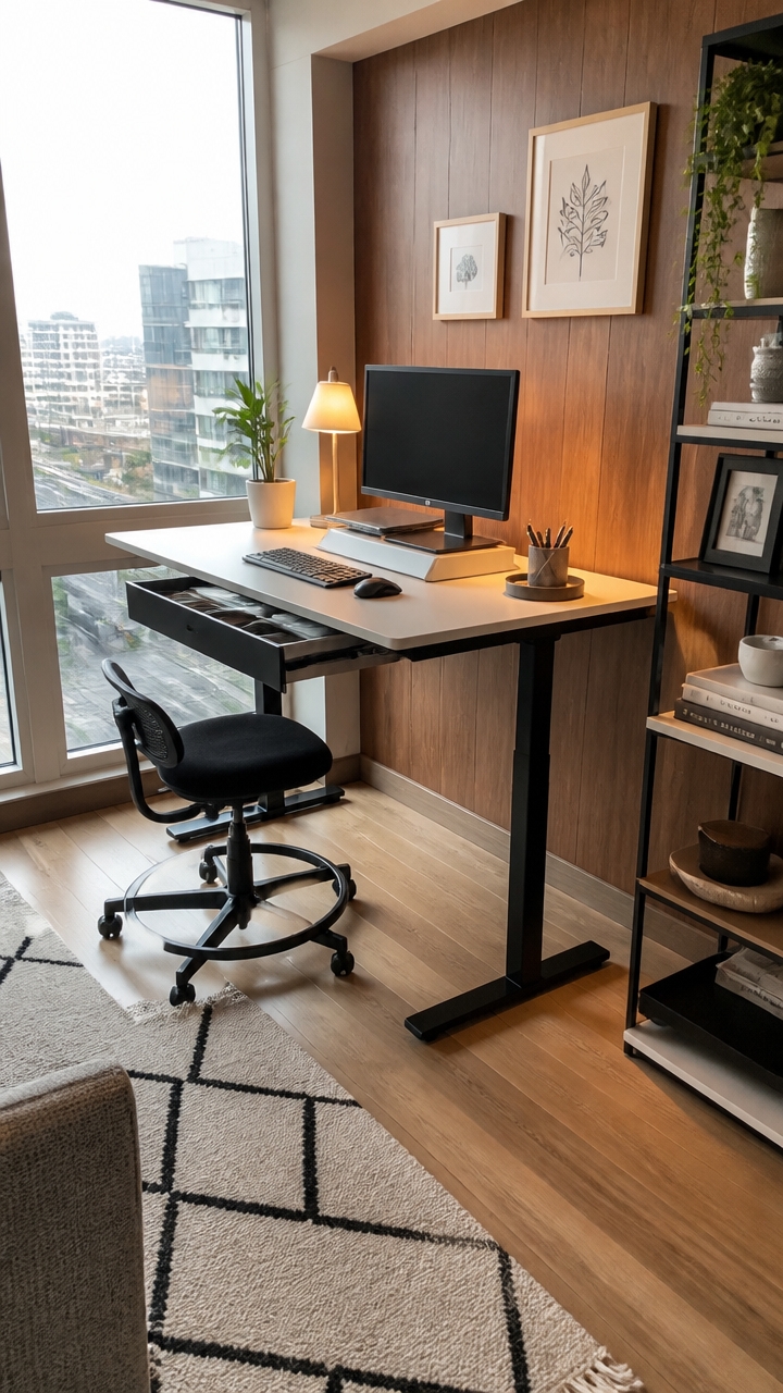 adjustable space efficient workspace