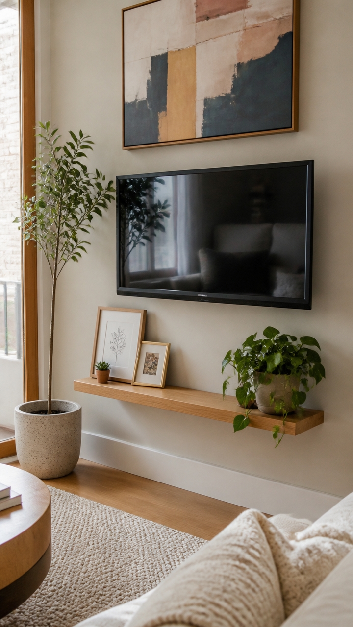 artful tv area styling