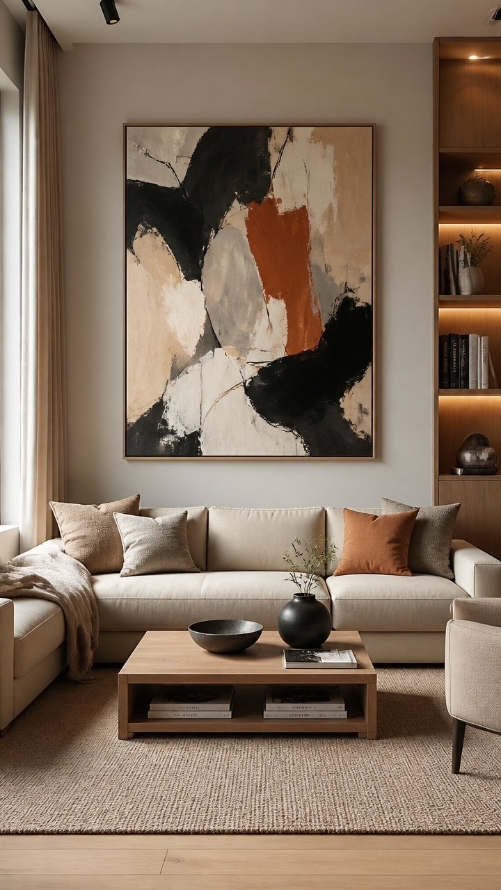 bold art as focal point