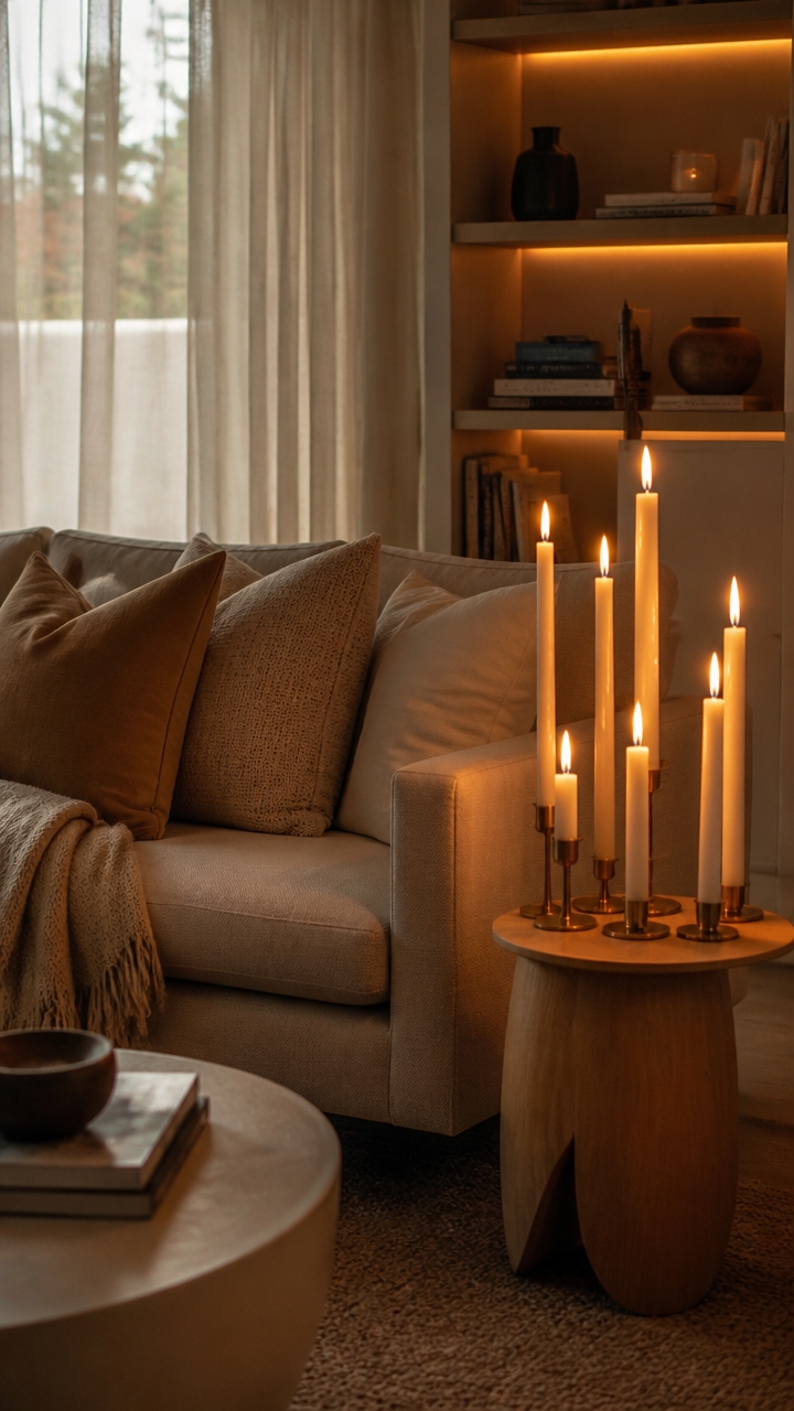 candles create cozy layered ambiance