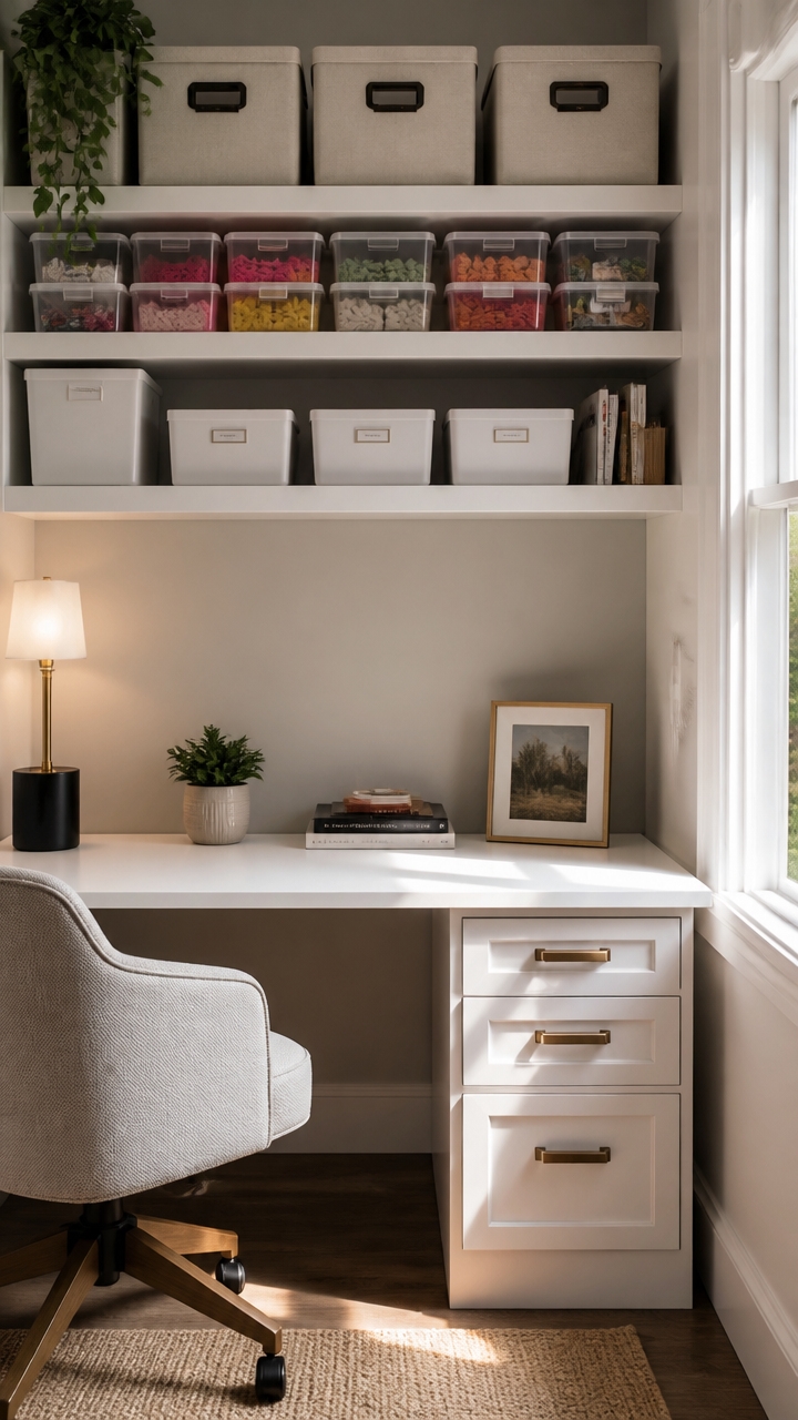 clear opaque organized storage