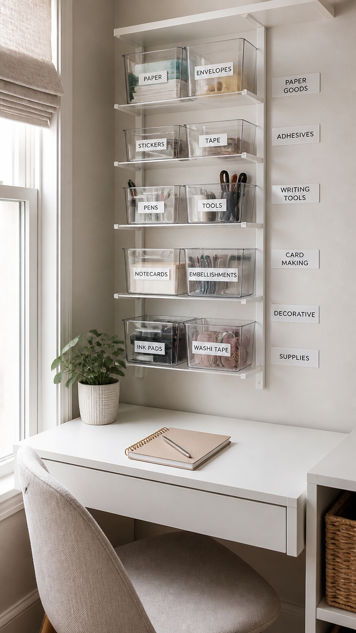 clear waterproof labeled storage