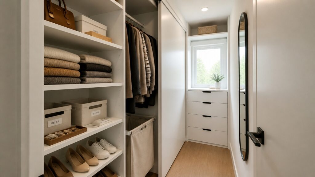 closet organization for small spaces