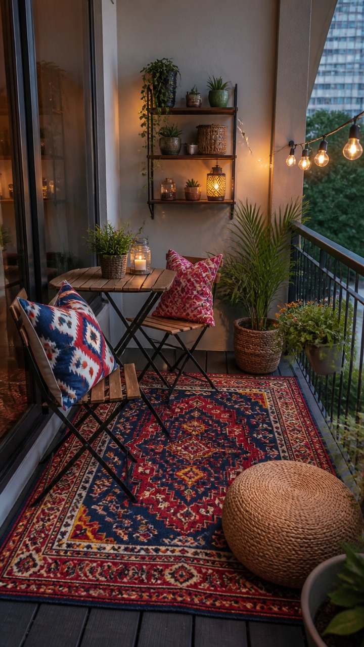 colorful textured outdoor decor