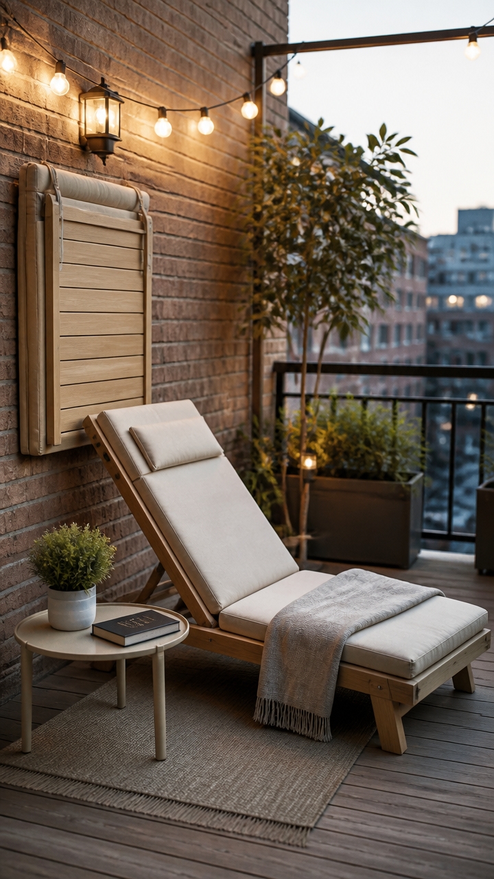 compact adjustable weather resistant lounge