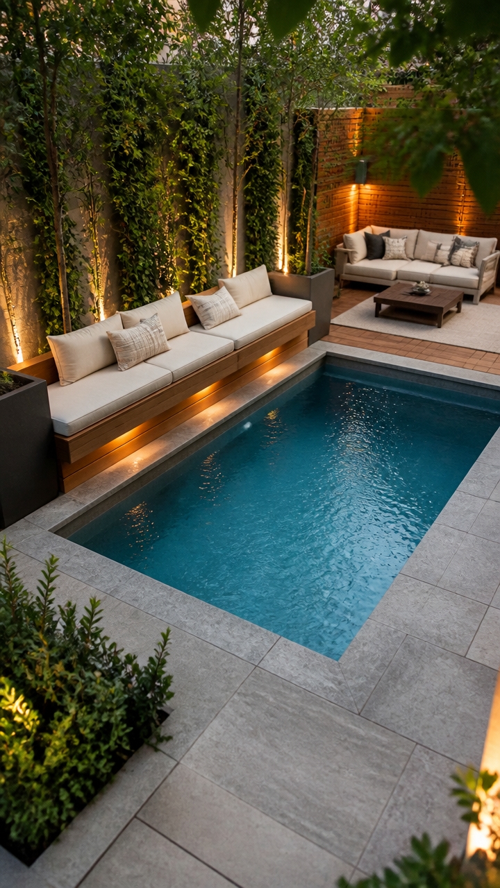 compact customizable backyard pool