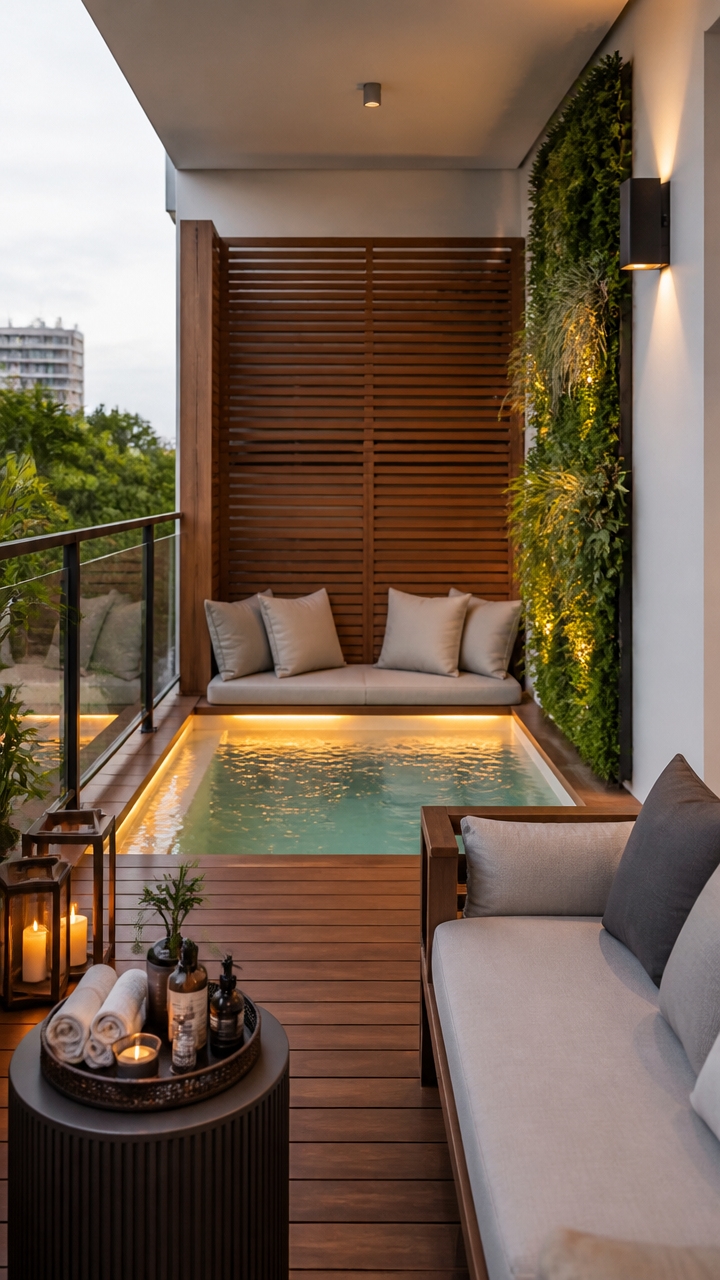 compact luxury pool enhancements