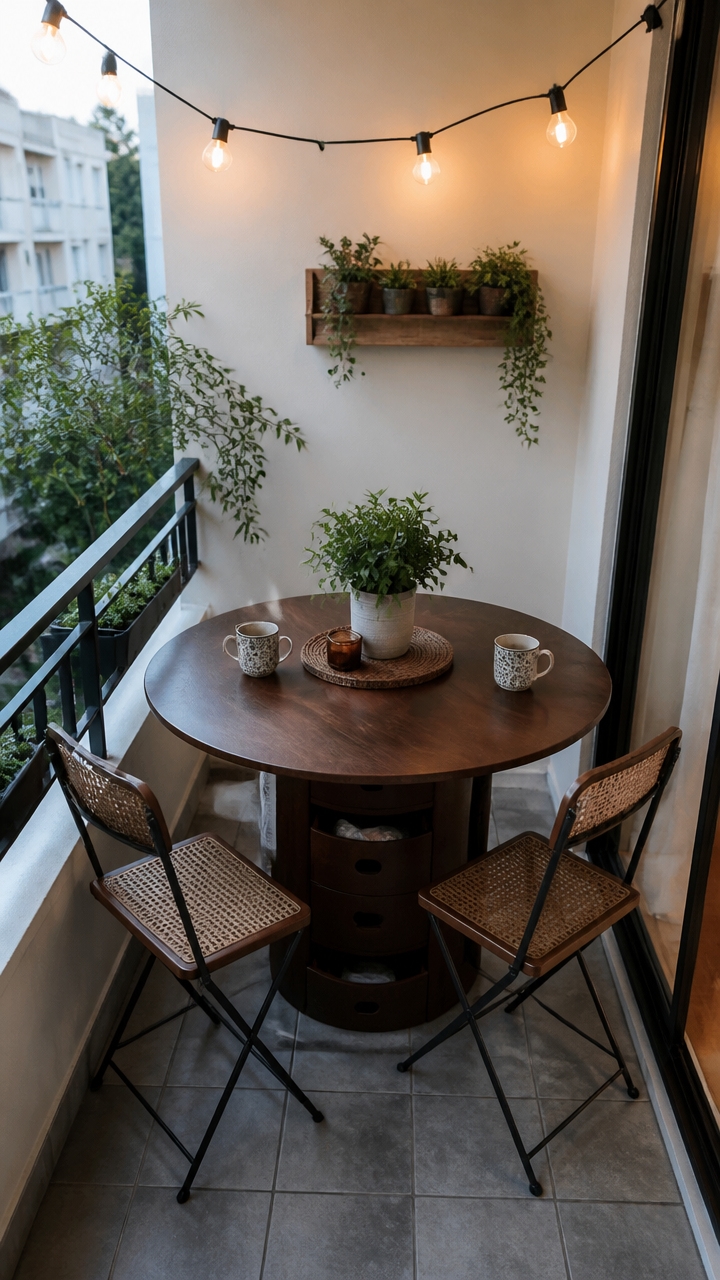 compact stylish outdoor seating
