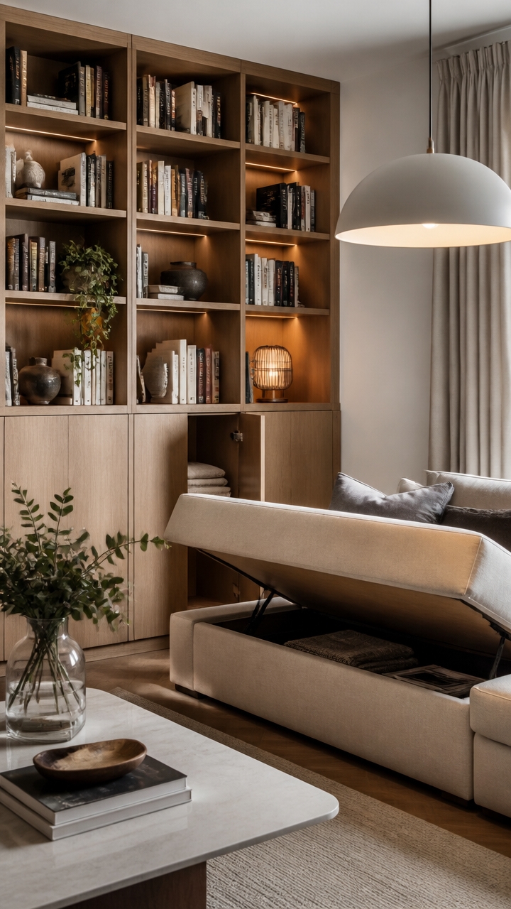 concealed furniture storage solutions