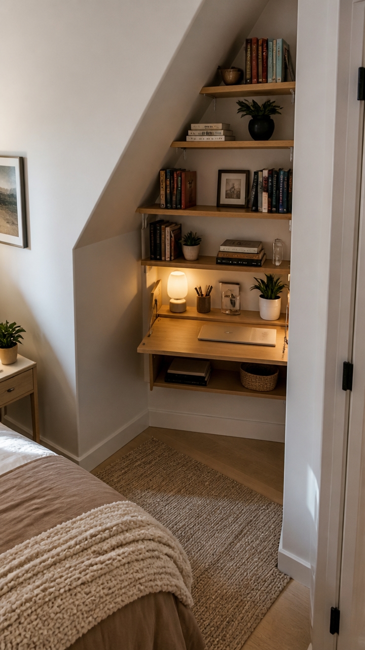 corner shelving maximizes space