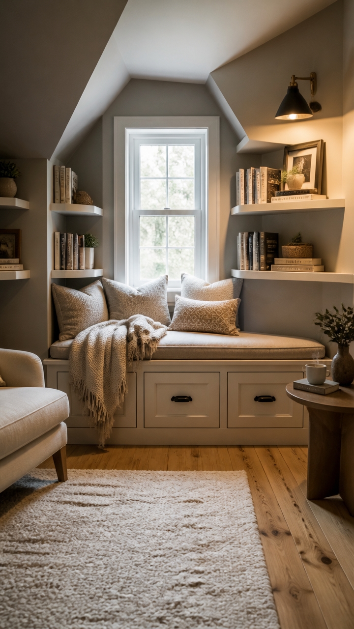 cozy attic reading sanctuary