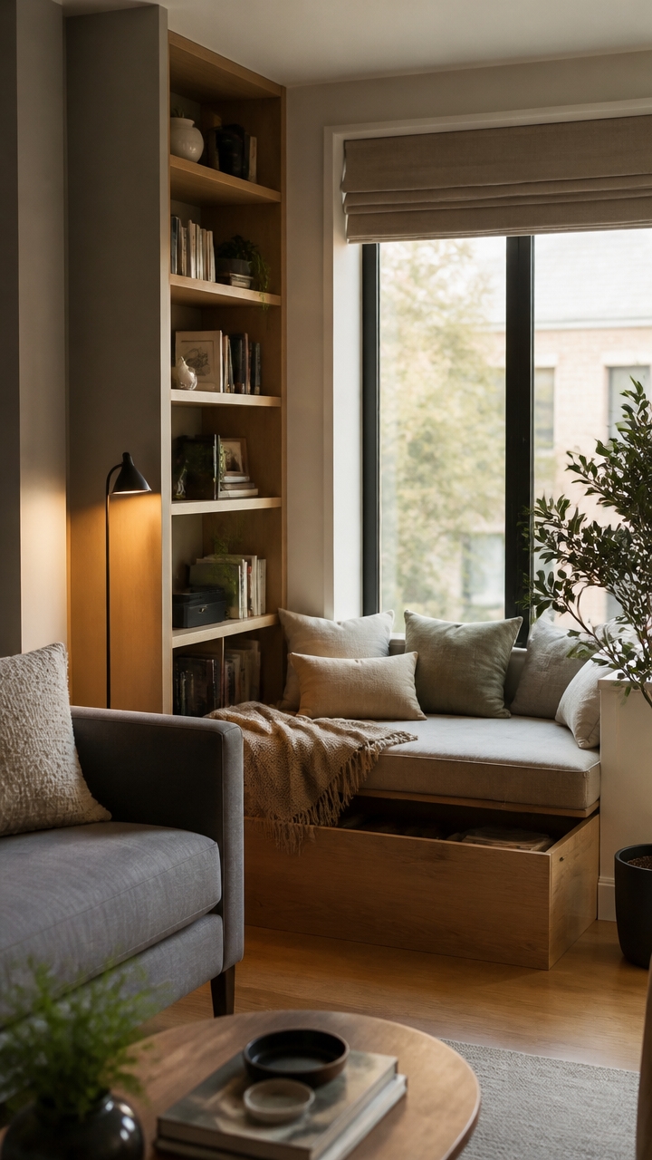 cozy corner reading nook