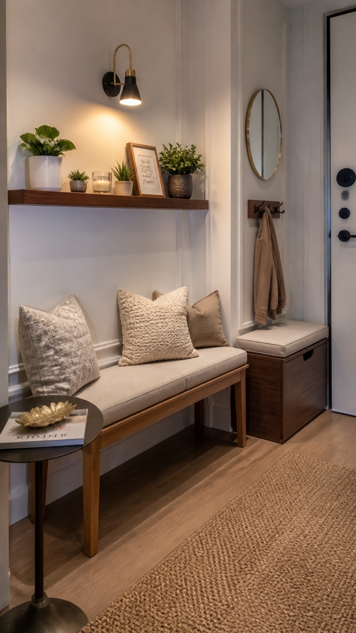 cozy inviting salon waiting area