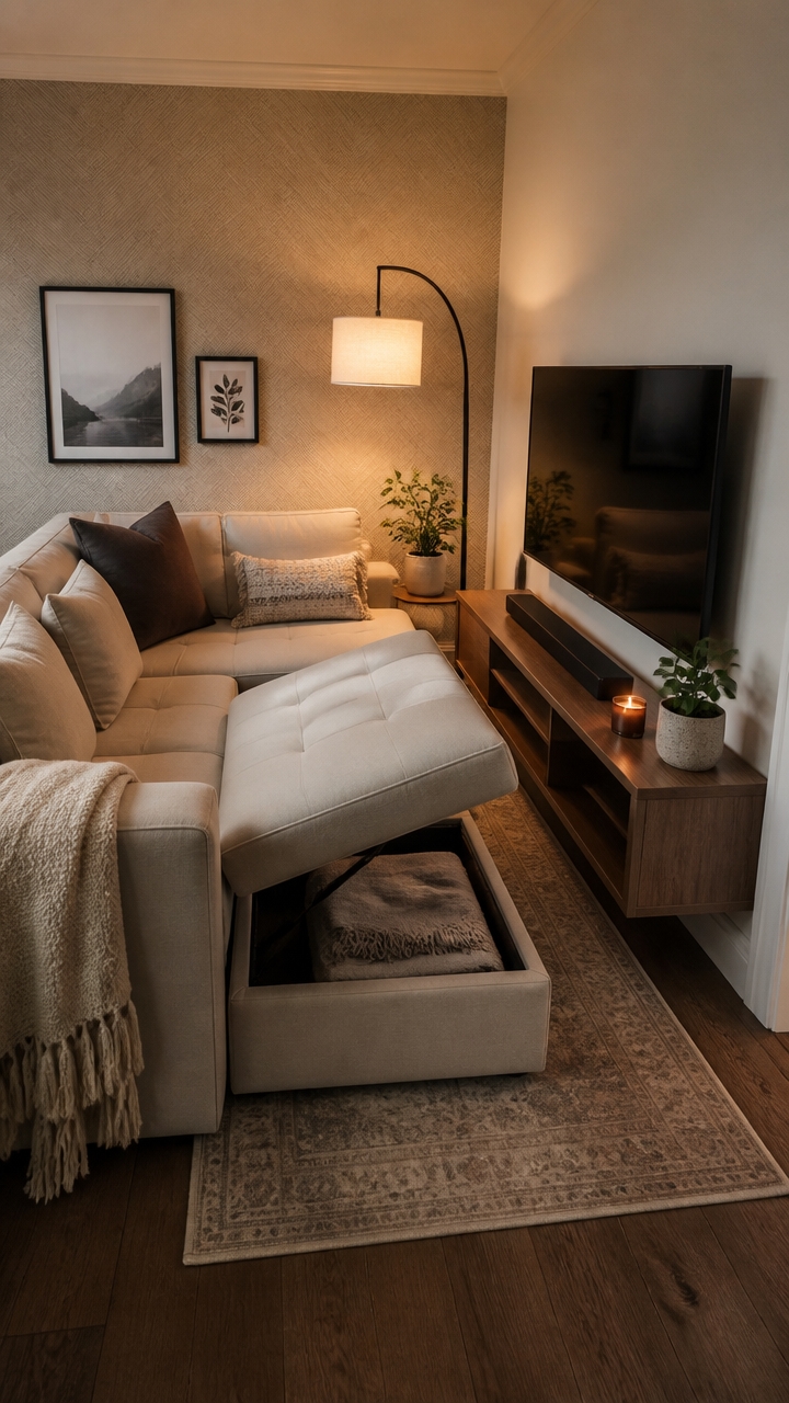 cozy space saving viewing corner