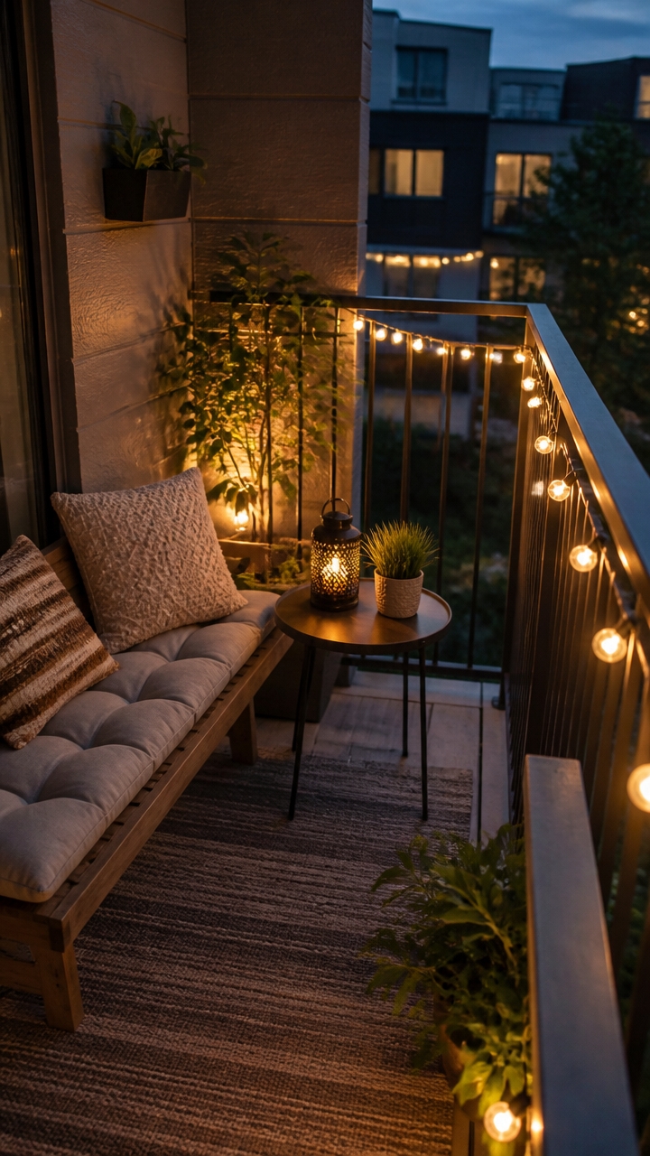create cozy outdoor lighting ambiance