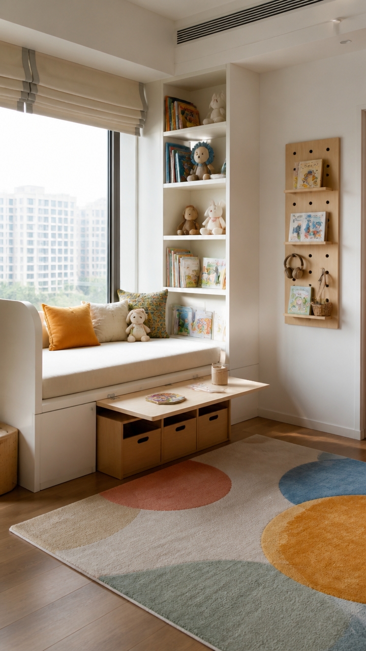 cushioned safe cozy reading space