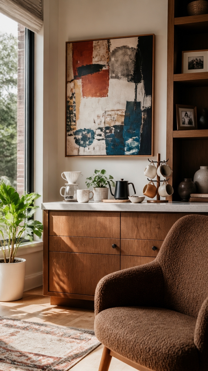decorate with artwork intentionally
