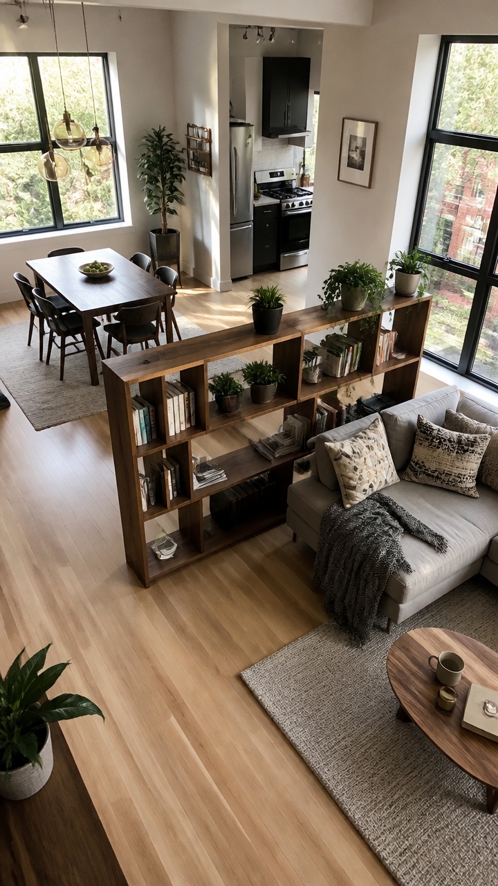define spaces with dividers