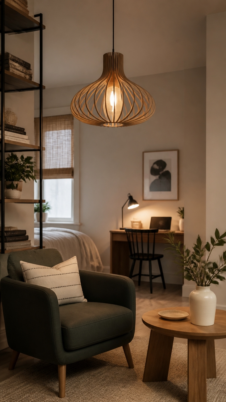define zones with bold lighting