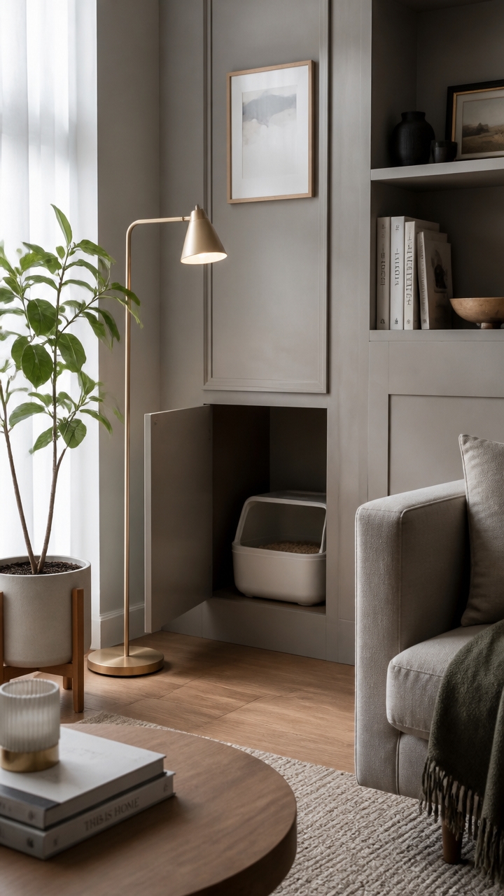diy concealed litter furniture
