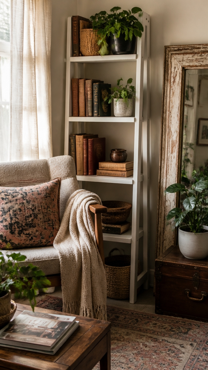 eclectic vintage boho accents
