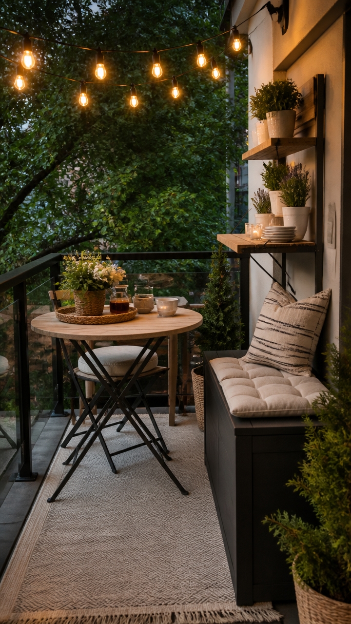efficient cozy outdoor living