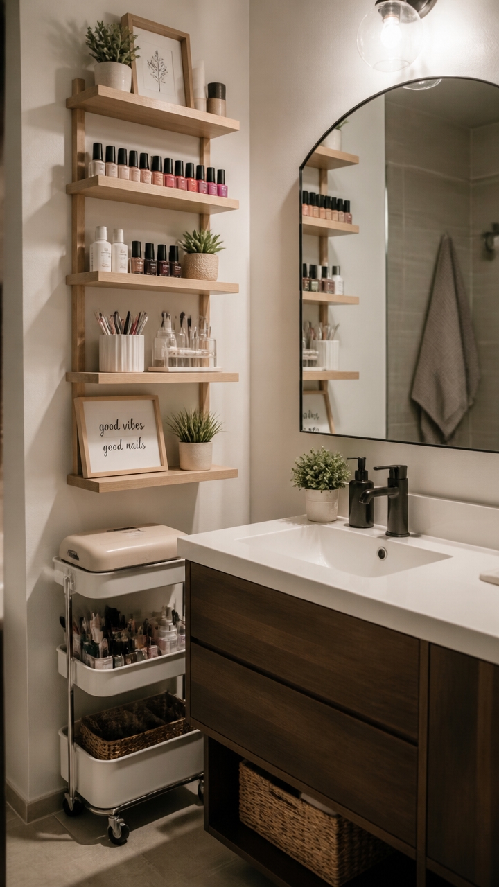 efficient customizable wall storage