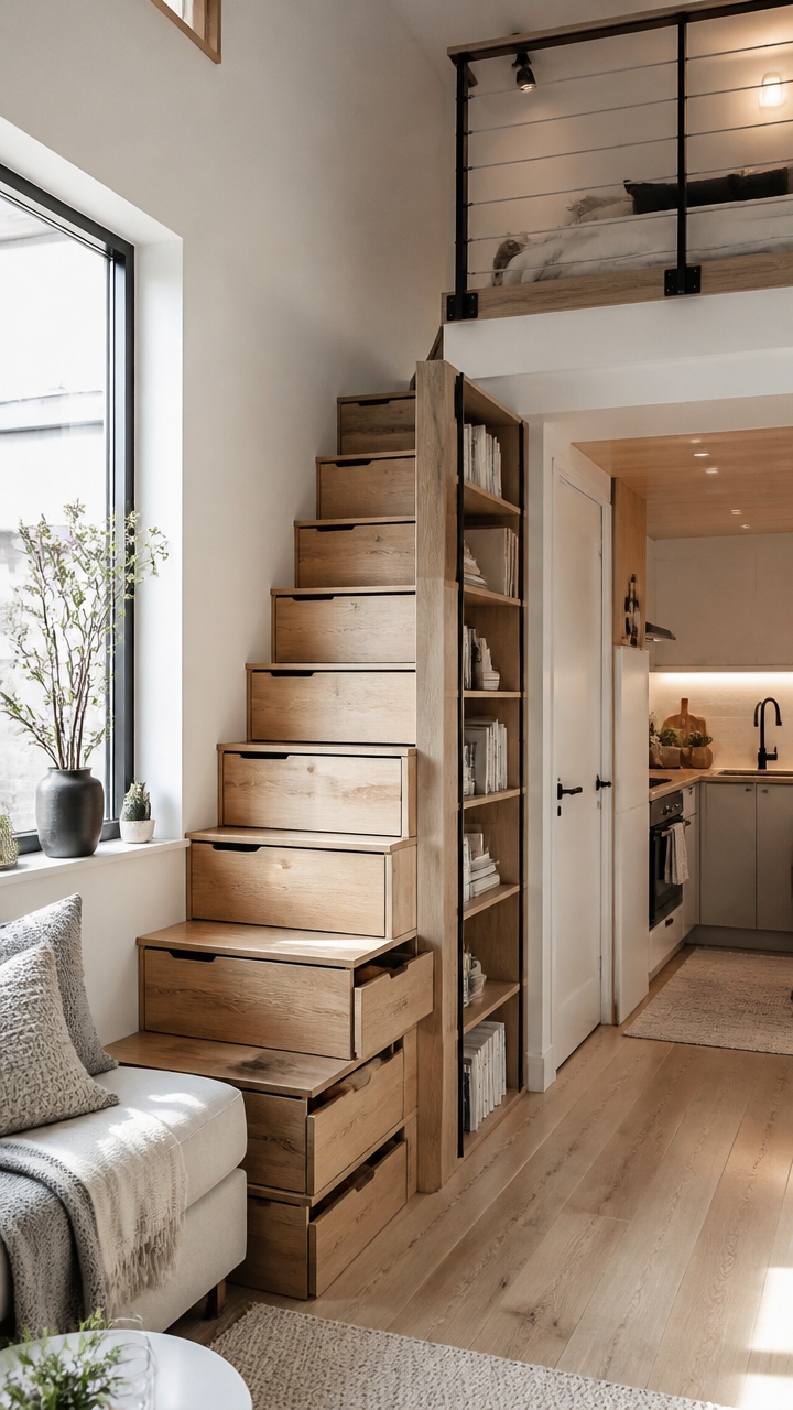 flexible space saving staircase