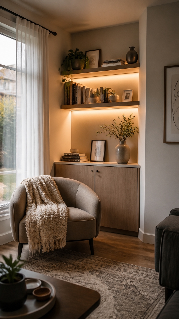 gentle warm ambient lighting