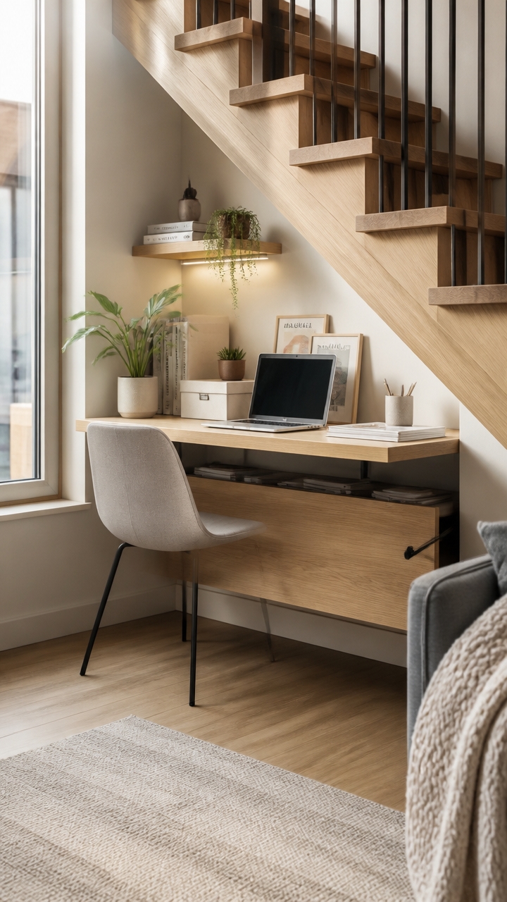 hidden space saving work areas