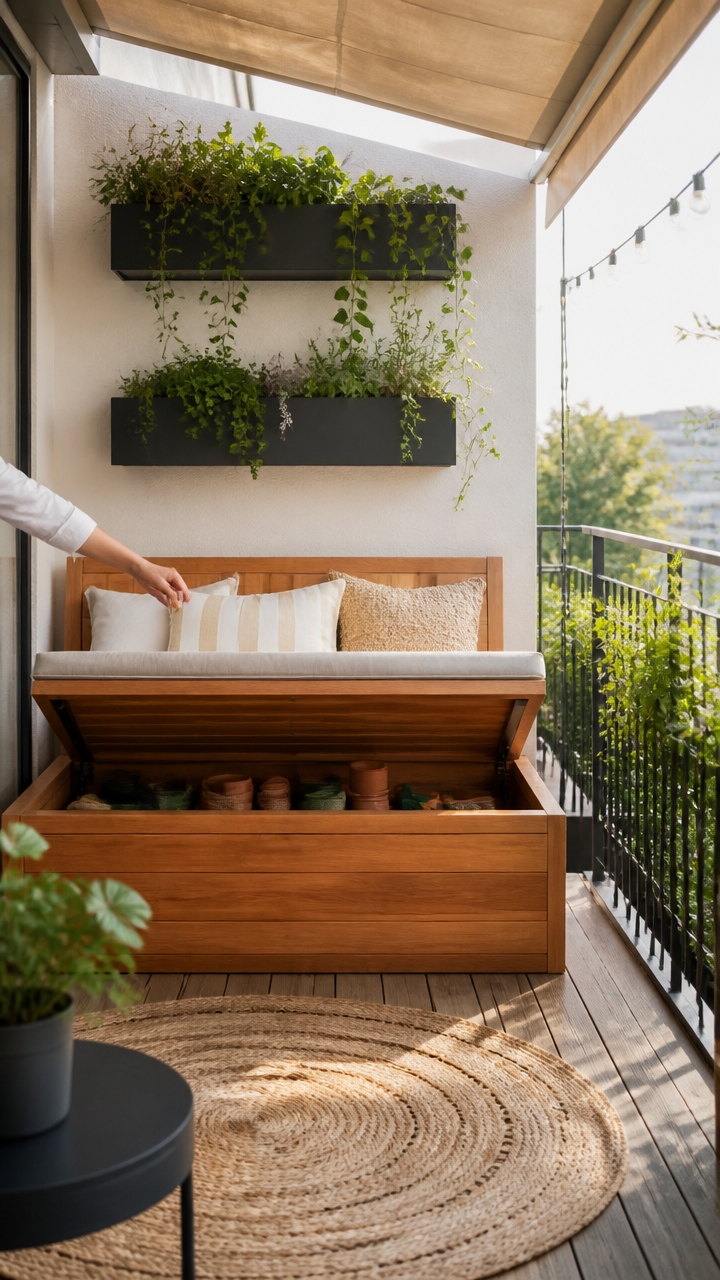 hidden storage in seating