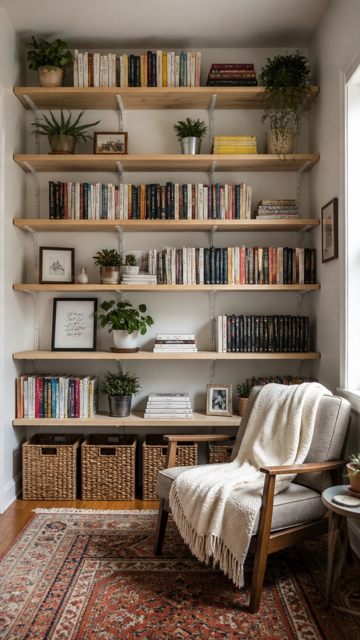 inexpensive modular shelving construction